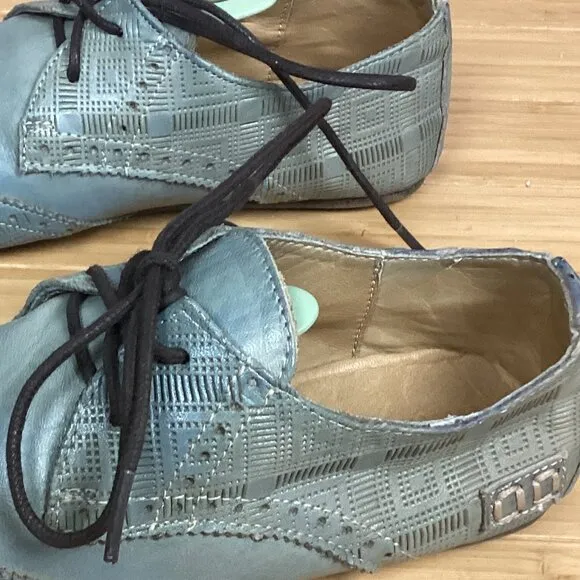 Bed Stu Oxford Distressed Blue Shoes 6