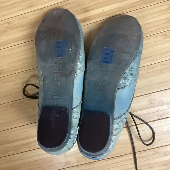 Bed Stu Oxford Distressed Blue Shoes 6