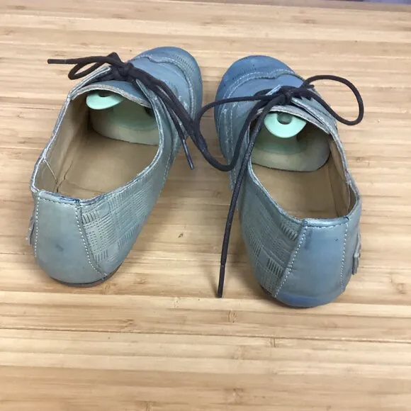 Bed Stu Oxford Distressed Blue Shoes 6