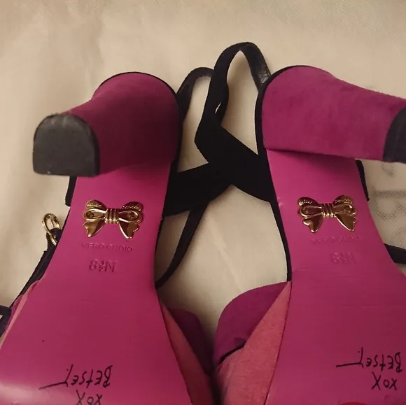 BETSEY JOHNSON Pink Purple Black Platform Sandals