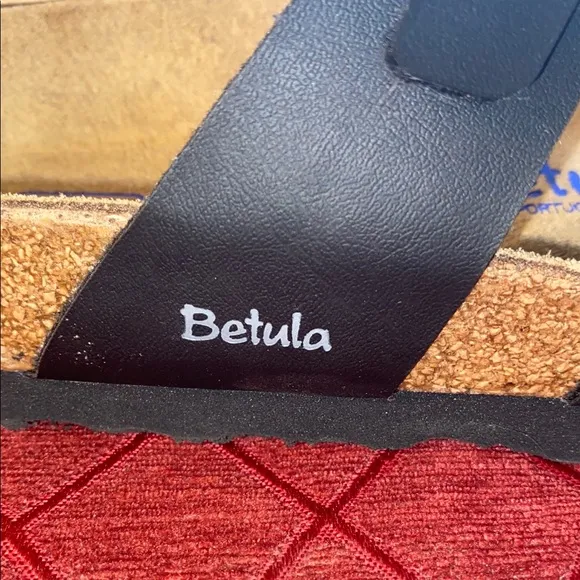 Betula Licensed By Birkenstock Soft Leather Black Sandals