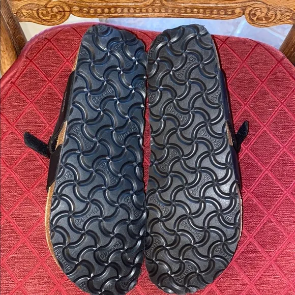 Betula Licensed By Birkenstock Soft Leather Black Sandals