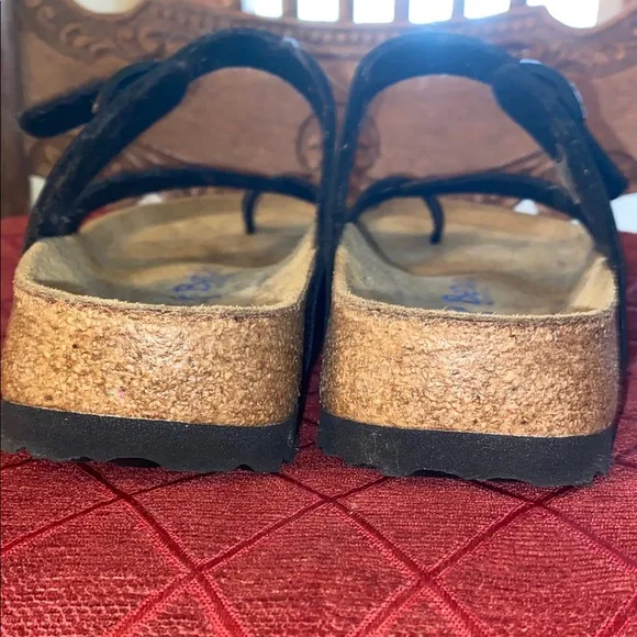 Betula Licensed By Birkenstock Soft Leather Black Sandals