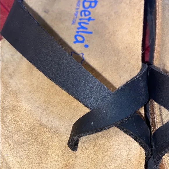 Betula Licensed By Birkenstock Soft Leather Black Sandals
