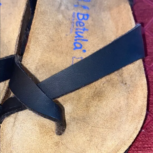 Betula Licensed By Birkenstock Soft Leather Black Sandals