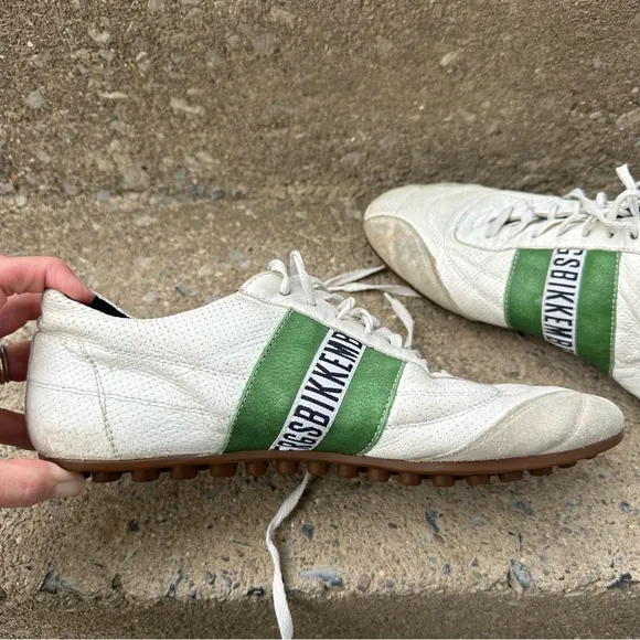 Bikkembergs Low Trainers Football Boots Soccer Sneakers Green White
