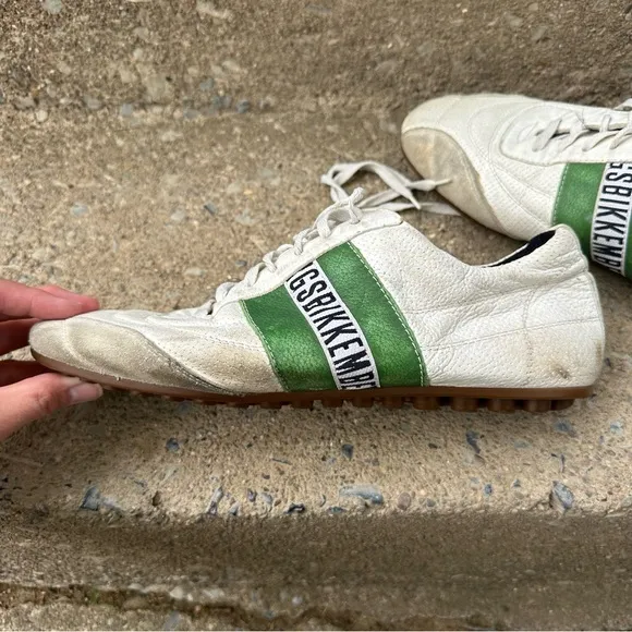 Bikkembergs Low Trainers Football Boots Soccer Sneakers Green White
