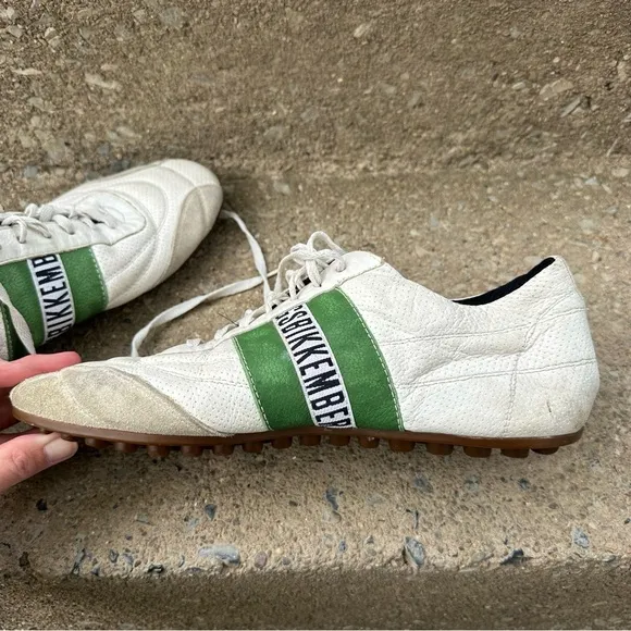 Bikkembergs Low Trainers Football Boots Soccer Sneakers Green White