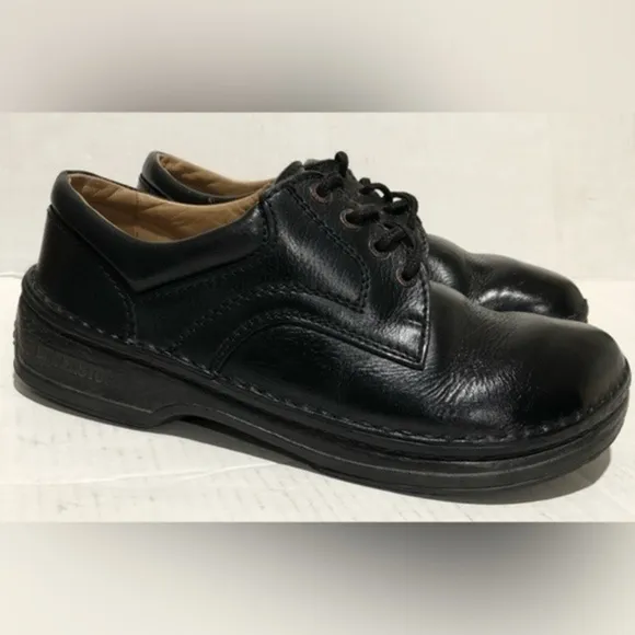 Birkenstock Black Leather Shoes