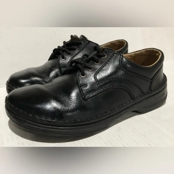 Birkenstock Black Leather Shoes