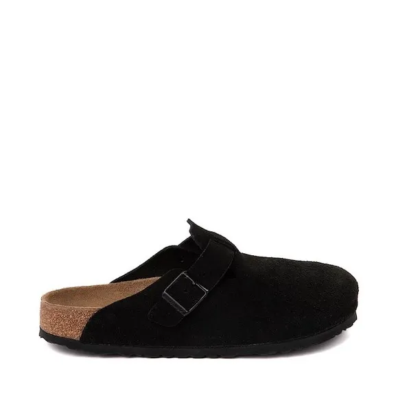 BIRKENSTOCK BOSTON SOFT FOOTBED SUEDE CLOGS SHOES BLACK 44 11