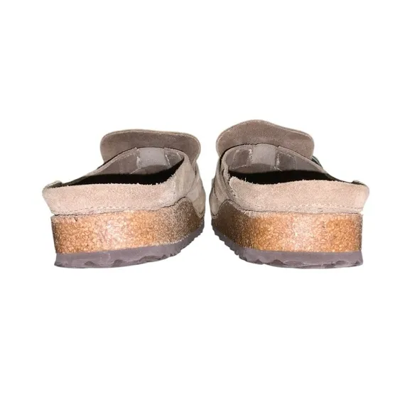 Birkenstock Buckley Suede Shoes SIZE 37 Women’s US 6-7 Color Gray Taupe
