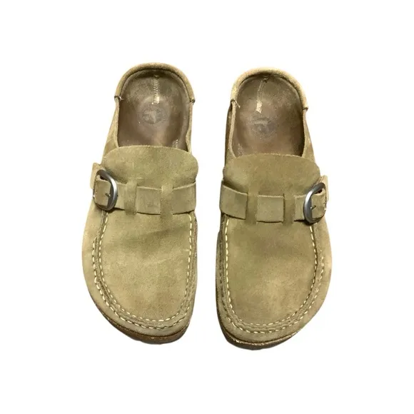 Birkenstock Buckley Suede Shoes SIZE 37 Women’s US 6-7 Color Gray Taupe