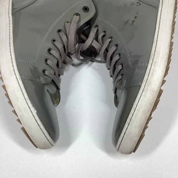 Birkenstock patent leather high top Gray sneakers Size 7