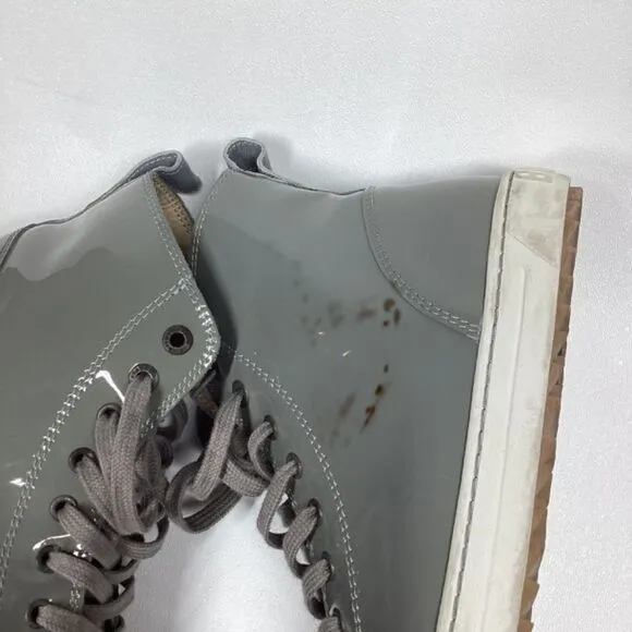 Birkenstock patent leather high top Gray sneakers Size 7