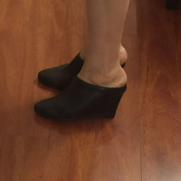 Black platform shoes
