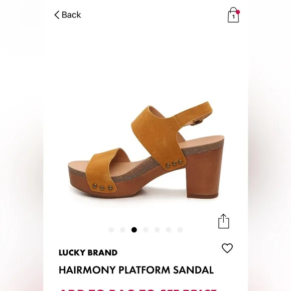 BNIB LUCKY BRAND Hairmony Platform Sandals Size 9