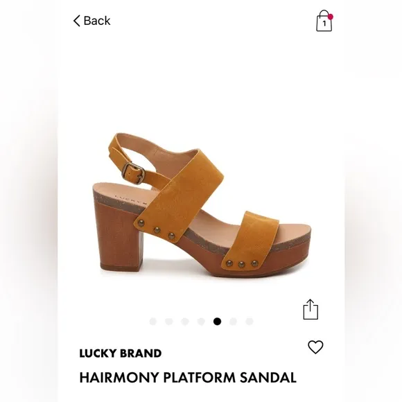 BNIB LUCKY BRAND Hairmony Platform Sandals Size 9