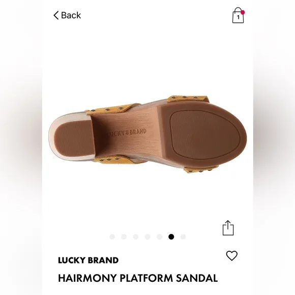 BNIB LUCKY BRAND Hairmony Platform Sandals Size 9