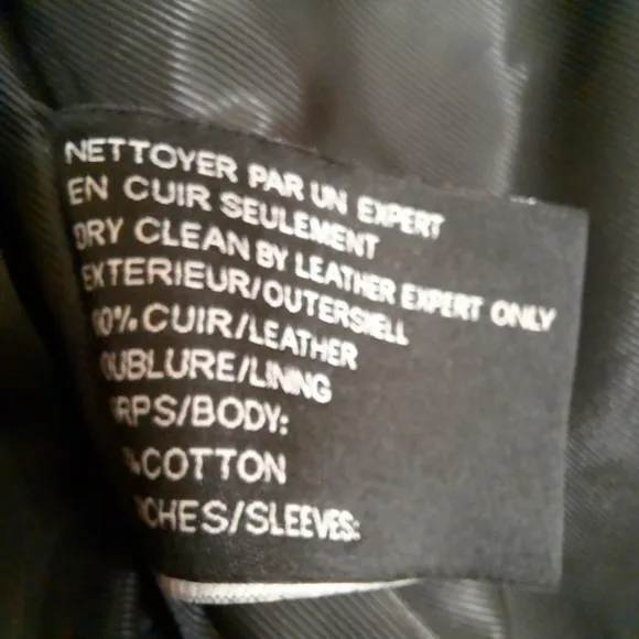 BOD &amp; CHRISTENSEN Leather Moto Jacket Belt Asymmetrical Zip Crop Black Biker S