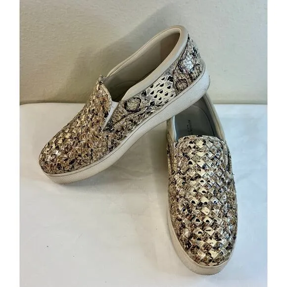 Bottega Veneta Weave Black and White Leather Women's Flats/Slip-On's US Size 8.5