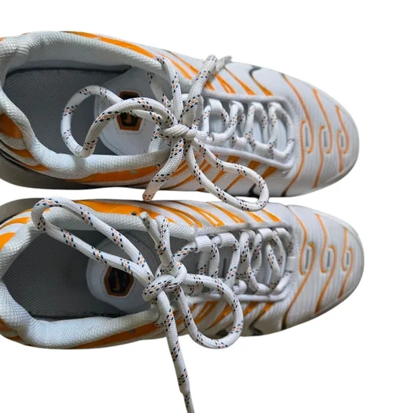 Boy's Nike Air Max Plus GS White/Marina-Kumquat-Black Sneakers