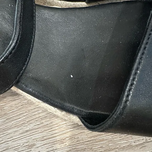 Brand New Jutelia Black espadrilles Wedge Sandals Size 10