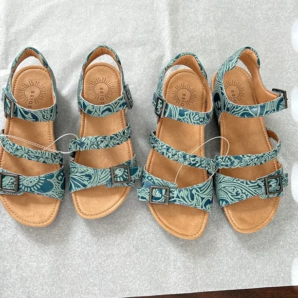 Brioso Solera Tooled Leather Sandals
