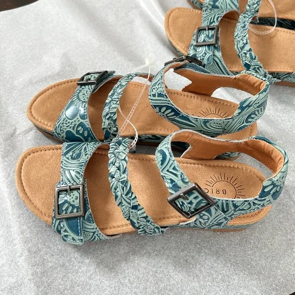 Brioso Solera Tooled Leather Sandals