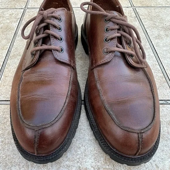 Brooks Brothers Mens Brown Leather  Shoes