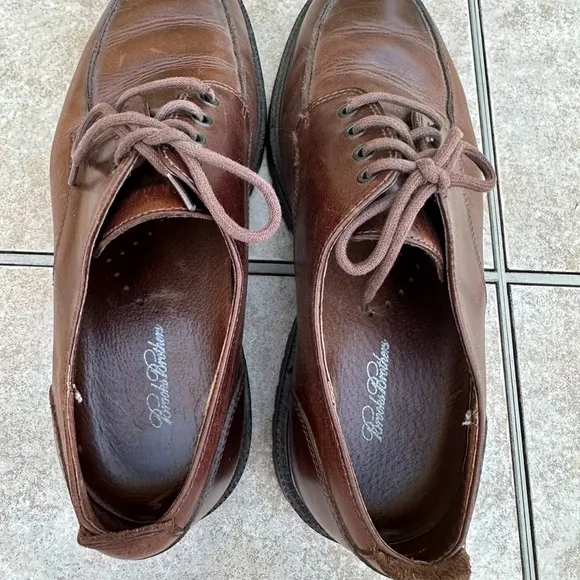 Brooks Brothers Mens Brown Leather  Shoes