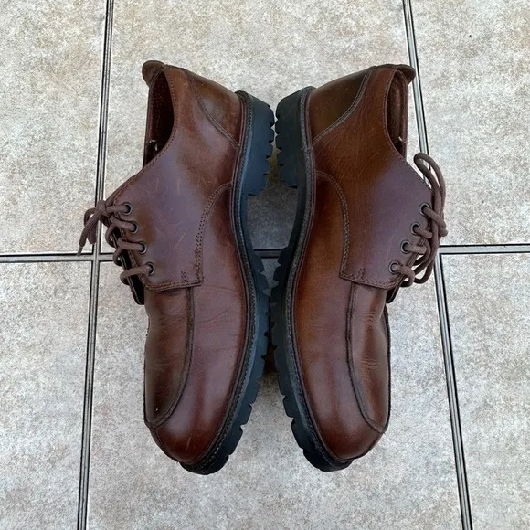Brooks Brothers Mens Brown Leather  Shoes