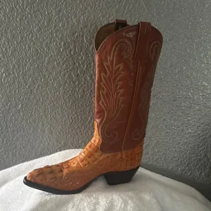 Brown and Tan Cowboy Boots