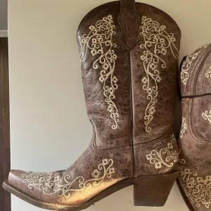 Brown Embroidered Corral Cowboy Boots