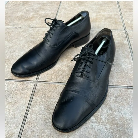 Bruno Magli black leather shoes size 12 M