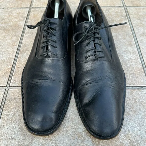 Bruno Magli black leather shoes size 12 M