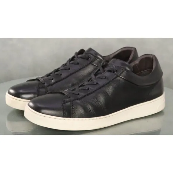 Bruno Magli Diego Men's Low Sneakers Shoes Size 9.5 Leather Black