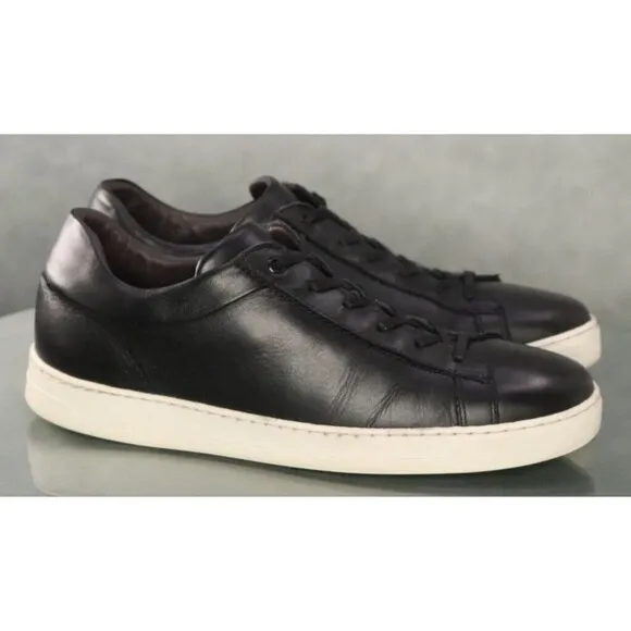 Bruno Magli Diego Men's Low Sneakers Shoes Size 9.5 Leather Black