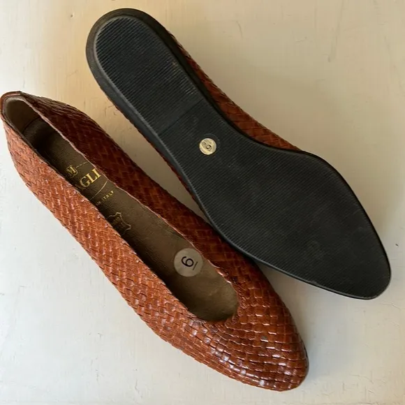 Bruno Magli woven leather women’s shoes