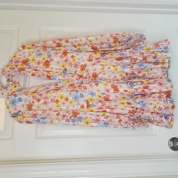 Buddy Love Grace Long Sleeve Shirt Dress Wild Flower Sixe XS