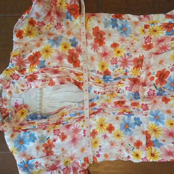 Buddy Love Grace Long Sleeve Shirt Dress Wild Flower Sixe XS