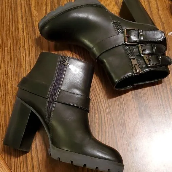 BUFFALO SHOES moto ankle boot size 38