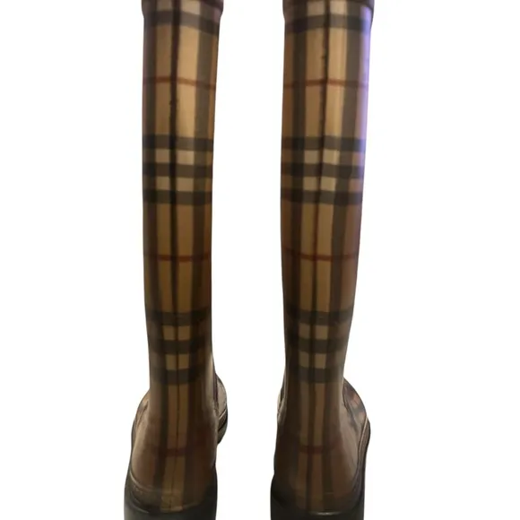 Burberry Plaid Rain Boots