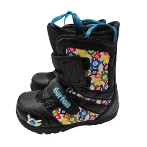 Burton Grom Kids Snowboard Boots Shoe - Size 4 Black Multicolor