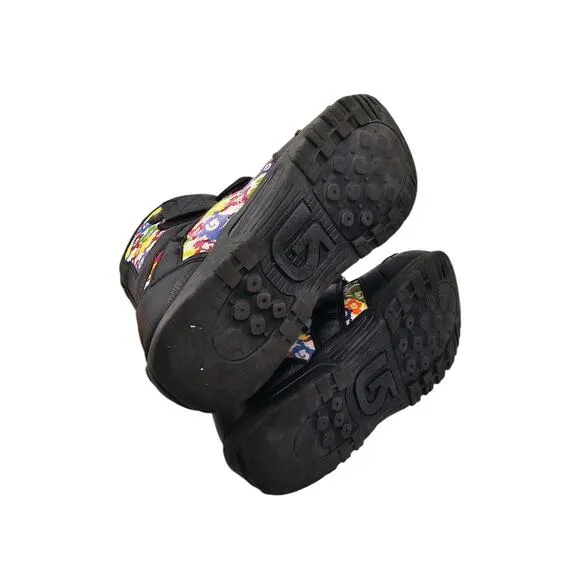 Burton Grom Kids Snowboard Boots Shoe - Size 4 Black Multicolor