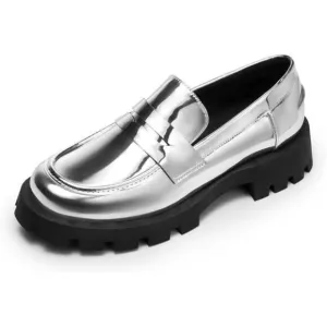 Business Casual Shoes for Women SIlver Pat
