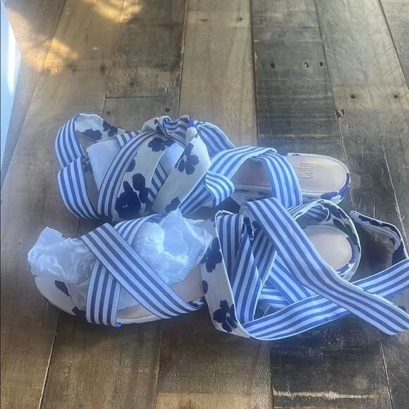 CAbi Blue and White Shoes