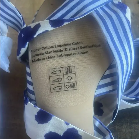 CAbi Blue and White Shoes