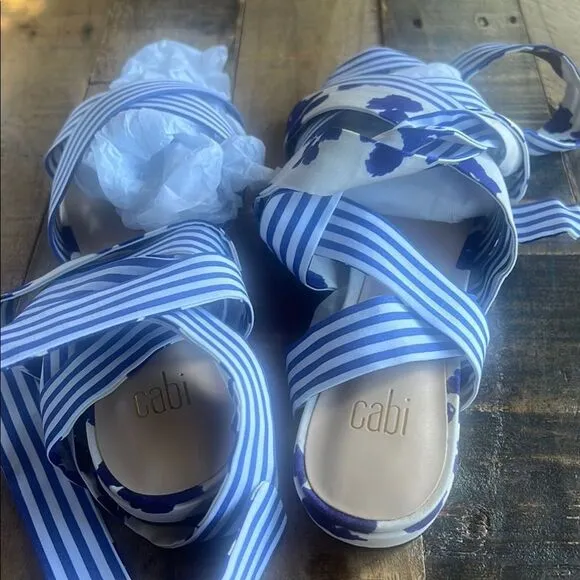 CAbi Blue and White Shoes