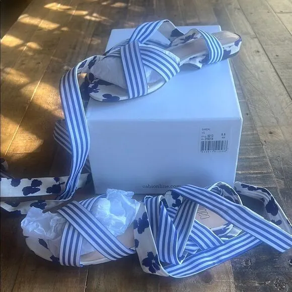 CAbi Blue and White Shoes